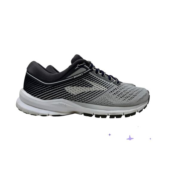 Brooks Launch 5 Grey/Ebony/White 6 - Picture 4 of 9